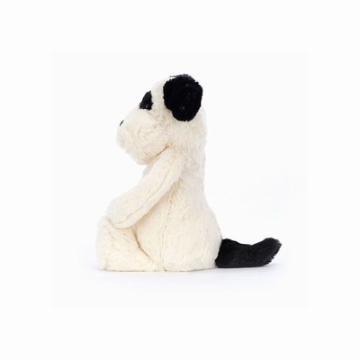 Jellycat Bashful Black & Cream Hond | YT1629087